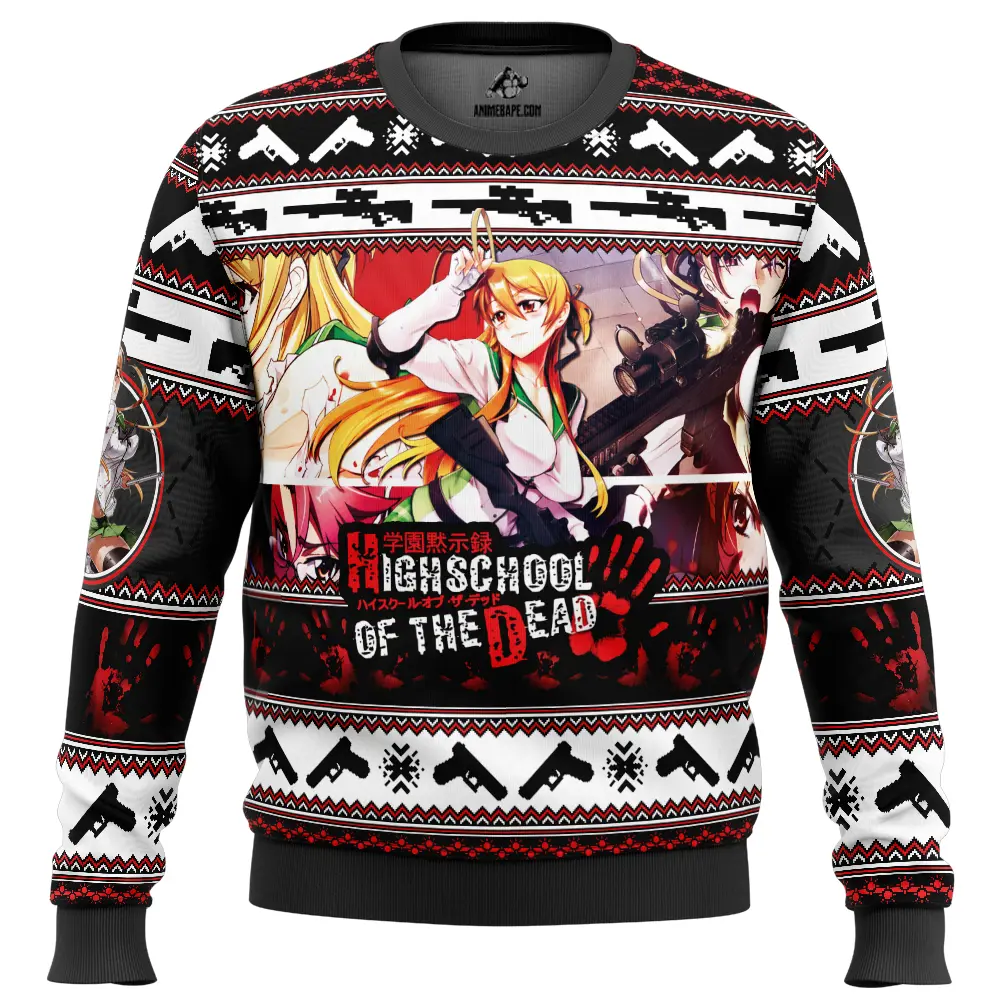 Rei miyamoto highschool of the dead ugly christmas sweater